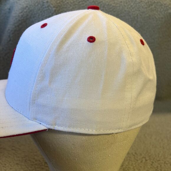 Utah Utes Hat Cap Fitted Adult 7 1/2 Wool Bend White Twins Enterprise NCAA - Picture 3 of 9